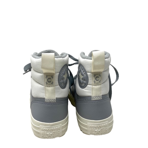 Converse CTAS Berkshire Boot High Top White Gray Women Leather Sneakers 172054C - Picture 4 of 10